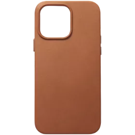 DECODED Case Leather MagSafe with MagSafe, Tan for iPhone 15 Pro Max — Image №1