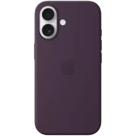 APPLE Θήκη Silicone Case with MagSafe με MagSafe, Δαμάσκηνο for iPhone 16 — Εικών №1