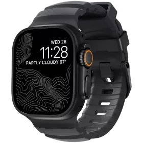 NOMAD Band Rocky Point Band Black Titanium Hardware Storm for Apple Watch 46/49 mm — Image №1