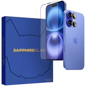 Захисне скло iLera Sapphire Ultra Glass для iPhone 16 — Зображення №1
