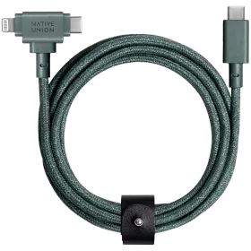 NATIVE UNION Մալուխ-փոխարկիչ USB-C-ից Lightning , Slate Green, 1.5մ — image №1