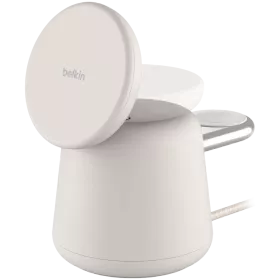 Индукционное зарядное устройство BELKIN BoostCharge Pro 2-in-1, 15 Вт — Изображение №1