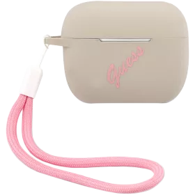 GUESS Іс Silicone Script logo  Сұр/қызғылт — image №1