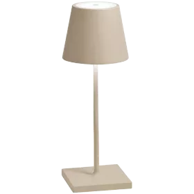 ZAFFERANO POLDINA MINI PRO TABLE LAMP 111x300mm. SAND 2.2W LED 183/203lm. — Image №1