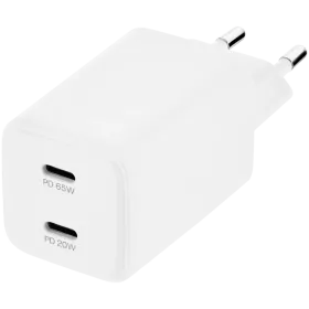 Адаптер питания UBEAR 2*USB-C, 65 Вт — image №1
