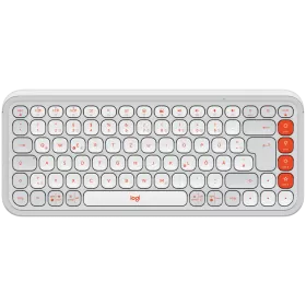 LOGITECH POP ICON KEYS Keyboard, Wireless, White, US EN — Image №1
