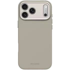 DECODED Case Antimicrobial Silicone MagSafe with MagSafe, Soft Taupe for iPhone 17 Pro Max — Image №1