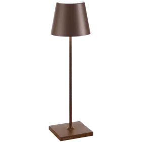 ZAFFERANO POLDINA PRO TABLE LAMP 111x380mm. PAINTED RUST 2.2W LED 185/203lm. — Εικών №1