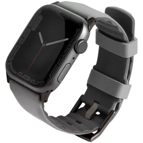 Удлинитель ремешка UNIQ Linus Airosoft silicone strap для Apple Watch 41/40/38 mm Linus Airosoft Серый для Apple Watch 38/40/41 mm — Изображение №1
