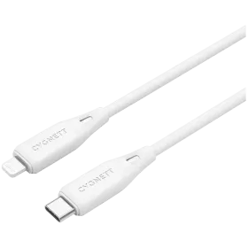 CYGNETT Кабель USB-C на Lightning, 1 м, Белый — Изображение №1