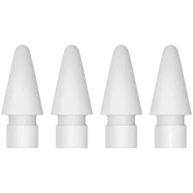 APPLE  за Apple Pencil Pro, Apple Pencil (2nd generation), Apple Pencil (USB-C) and Apple Pencil (1st generation), БілийTips - 4 pack — Зображення №1
