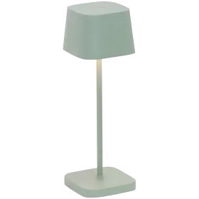 ZAFFERANO OFELIA MICRO TABLE LAMP 67x67x200mm. PAINTED SAGE GREEN 2.2W LED 60-73lm. — Image №1