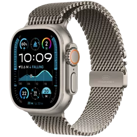 Apple Watch Ultra 2 2024  Natural Titanium Milanese Loop, М, 49мм, Natural Titanium — Изображение №1