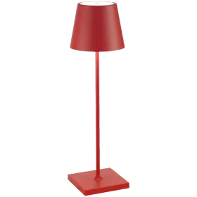 ZAFFERANO POLDINA PRO TABLE LAMP 111x380mm. MATT RED (R3000) 2.2W LED 185/203 lm. — Εικών №1