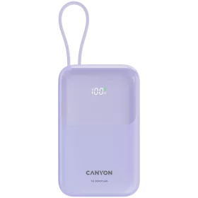 CANYON OnPower 101 Power Bank, 10000 mAh, Μωβ — Εικών №1