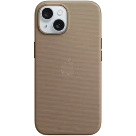 APPLE Чехол FineWoven Case с MagSafe Taupe для iPhone 15 — Изображение №1