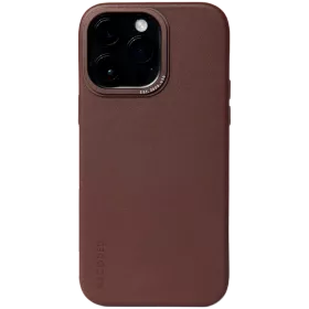 DECODED Case Leather Case with MagSafe, Chocolate for iPhone 14 Pro — Image №1