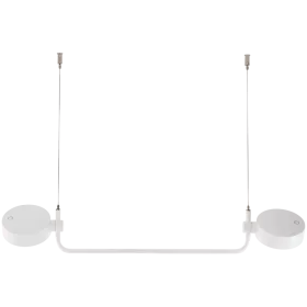 ZAFFERANO SUPER O HANGING LAMP 770x122x3000mm. MATT WHITE 2x3.5W 27/31/40K-5Vdc — Image №1