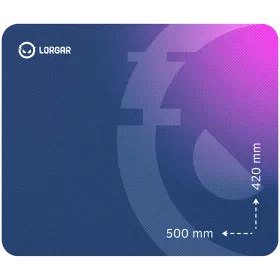 Gaming mouse pad LORGAR 500mm x 420mm x 3mm, Purple — Image №1