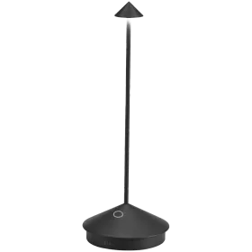 ZAFFERANO PINA PRO TABLE LAMP 105x290mm. PAINTED MATT BLACK 2.2W LED 173lm. — Изображение №1