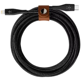 USB-C to Lightning Cable BELKIN, Braided, 1.2 m, Black — Image №1