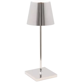 ZAFFERANO POLDINA PRO MINI TABLE LAMP 111x300mm. CHROME 2.2W LED 192/200lm. — Image №1