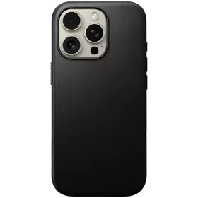 Чохол NOMAD Modern Leather with MagSafe Чорний для iPhone 16 Pro — Зображення №1