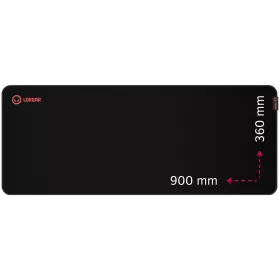 Gaming mouse pad LORGAR 900mm x 360mm x 3mm, Black/Red — Изображение №1