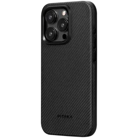 Protective Case PITAKA MagEZ Case Pro 4 with MagSafe Black/Grey Twill for iPhone 15 Pro Max — Image №1