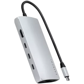 SATECHI  Multiport Adapter USB-C Multiport Adapter 8K with Ethernet V3 Сріблястий — Зображення №1