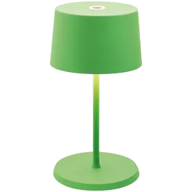 ZAFFERANO OLIVIA PRO MINI TABLE LAMP 110x220mm. MATT GREEN 2.2W LED 144/155 lm. — Image №1