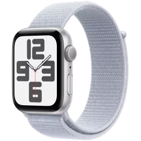 Apple Watch SE GPS Gen.2 (2024), 44мм, Серебристый, Blue Cloud Sport Loop — Изображение №1