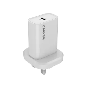 CANYON OnCharge 30CL UK Power Adapter USB-C, 30 W, White — Image №1