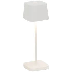 ZAFFERANO OFELIA MICRO TABLE LAMP 67x67x200mm. PAINTED MATT WHITE 2.2W LED 60-73lm. — Image №1