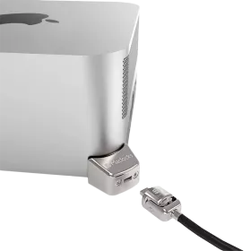 COMPULOCKS Ledge Lock Adapter with Keyed Cable Lock for Mac Studio, Silver — Image №1