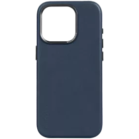 DECODED Case Leather Case with MagSafe, Navy for iPhone 15 — Image №1