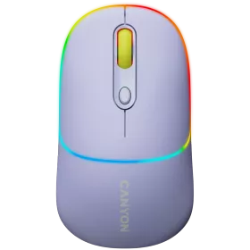 Мышь CANYON MW-22 Dual Band RGB Wireless Mountain Lavender (CNS-CMSW22ML) — Изображение №1