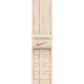 Удлинитель ремешка APPLE 42мм Nike Sport Loop Nike Sport Loop Starlight/Pink для Apple Watch 38/42 mm — Изображение №1