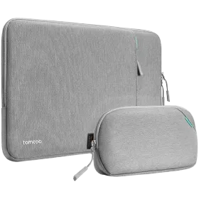 TOMTOC Պայուսակ Defender-A13 Laptop Sleeve Kit (2-in-1) 14"  Մոխրագույն for MacBook Pro 14/MacBook Air 13/MacBook Pro 13 — image №1