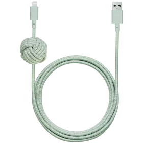 NATIVE UNION Кабель-переходник с USB на Lightning NIGHT, Зеленый, 3м — image №1