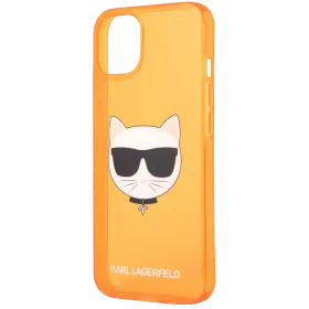 LAGERFELD Іс FLUO Choupette Апельсин for iPhone 13 — image №1