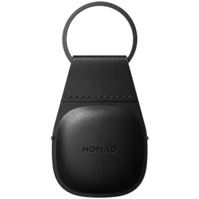 NOMAD Чехол Leather key ring, Чёрный для AirTag — Изображение №1