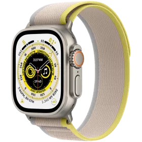 Apple Watch Ultra GPS + Cellular, 49χιλ., Natural, Yellow/Beige Trail Loop, M/L — Εικών №1
