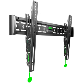 ONKRON Tilting TV Wall Mount for 43 to 85-inch Flat Panel TVs Digital Panels 68,2 kg, Black VESA: 75x75 - 600x400 — Image №1
