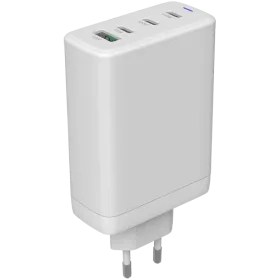 CANYON CU140ACC Power Adapter 4*USB/USB-C, 150 W, White 3*USB Type C, USB Type-A — Image №1