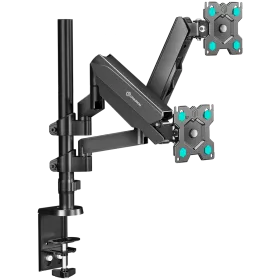 ONKRON Dual Monitor Desk Mount Stand for 13” to 32" Screens up to 8 kg, Black — Image №1