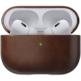 NOMAD Case Modern Leather Case , Brown for AirPods Pro (Gen2) — Image №1