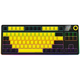 LORGAR KBP70TKLW Gaming Keyboard, Wireless, Yellow, EN — Image №1