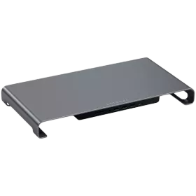 Підставка для iMac або монітору SATECHI Aluminum USB-C Monitor Stand Hub XL, Space Gray (ST-UCSHXLM) — Зображення №1