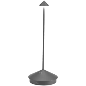 ZAFFERANO PINA PRO TABLE LAMP 105x290mm. PAINTED DARK GREY 2.2W LED 173lm. — Изображение №1